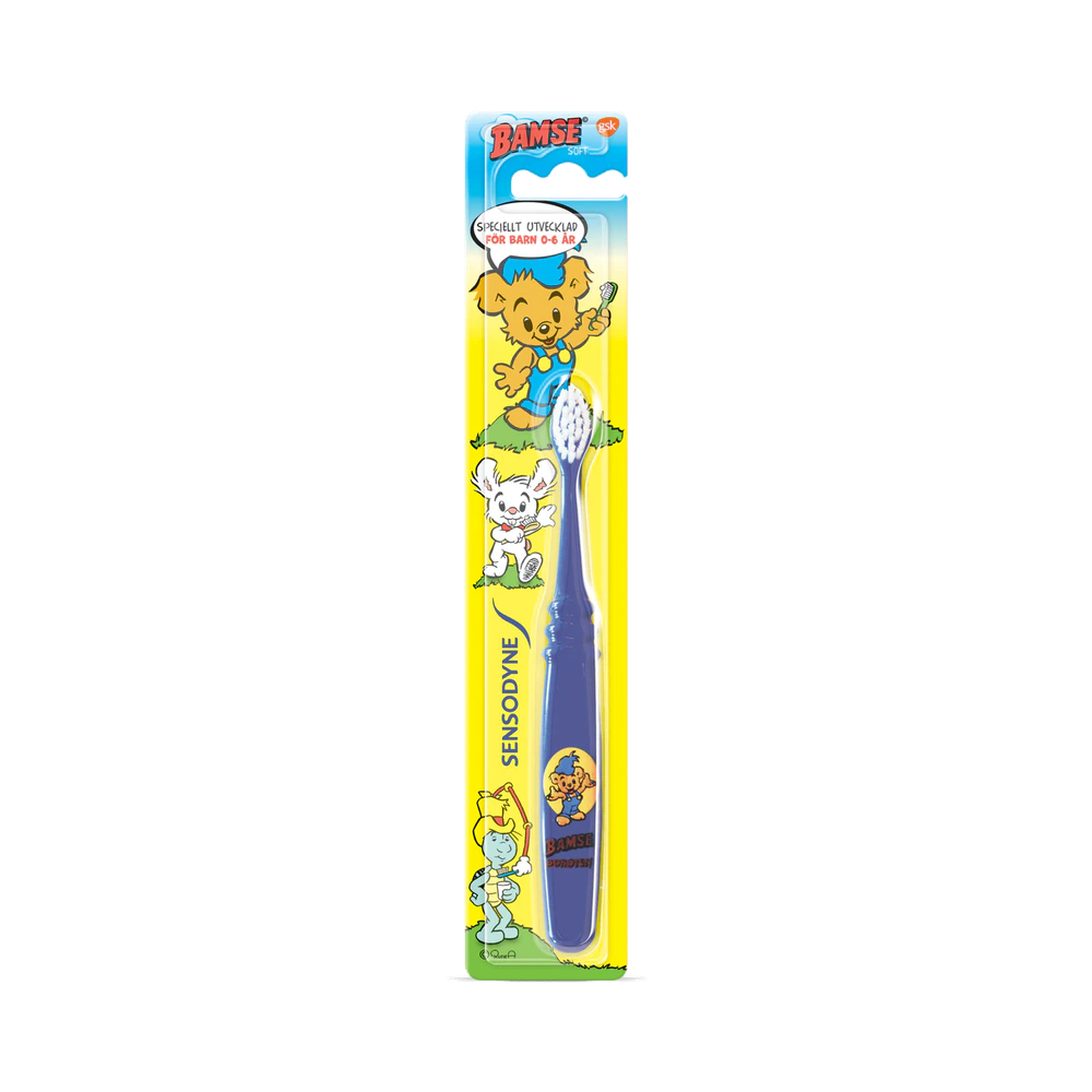 Sensodyne Bamse mjuk 0-6 år barntandborste 1 st