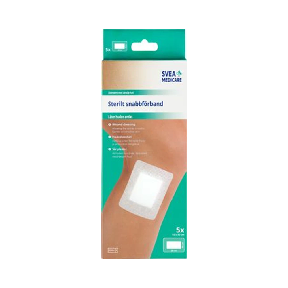Svea Medicare Sterilt 10 x 30cm snabbförband 5 st