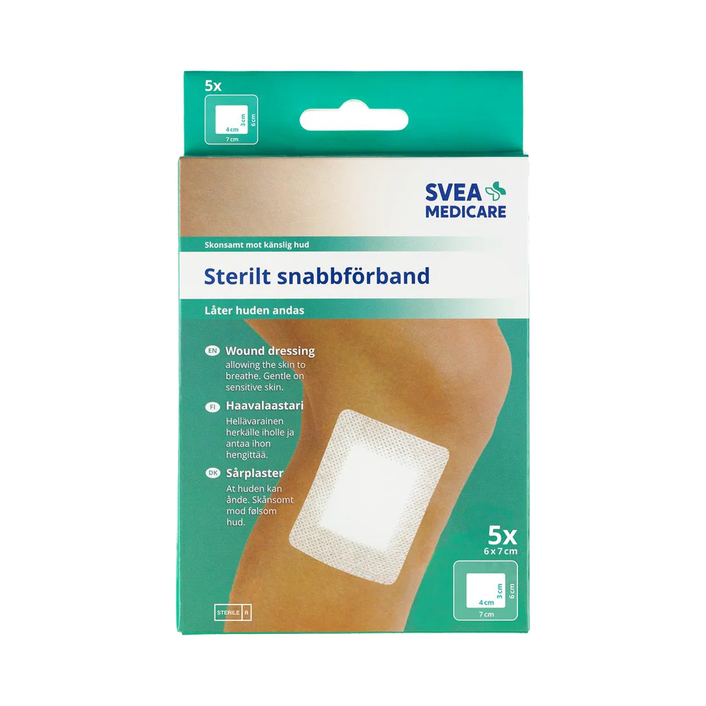 Svea Medicare 6 X 7 cm snabbförband 5 st