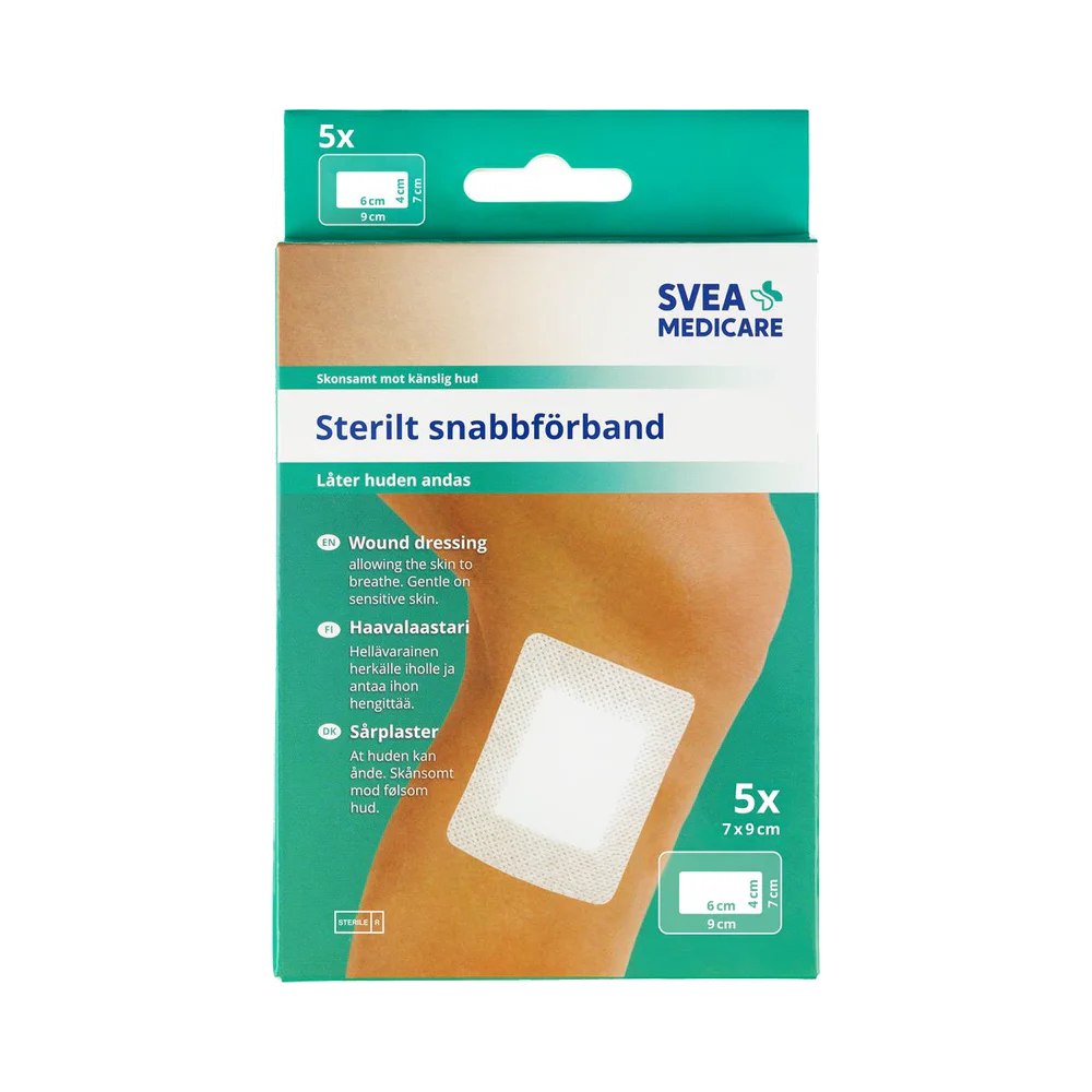 Svea Medicare 7 x 9 cm snabbförband 5 st