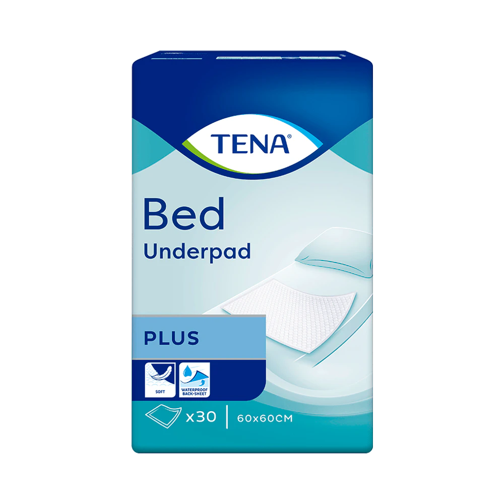 TENA Bed Plus 60x60cm hygienunderlägg 30 st