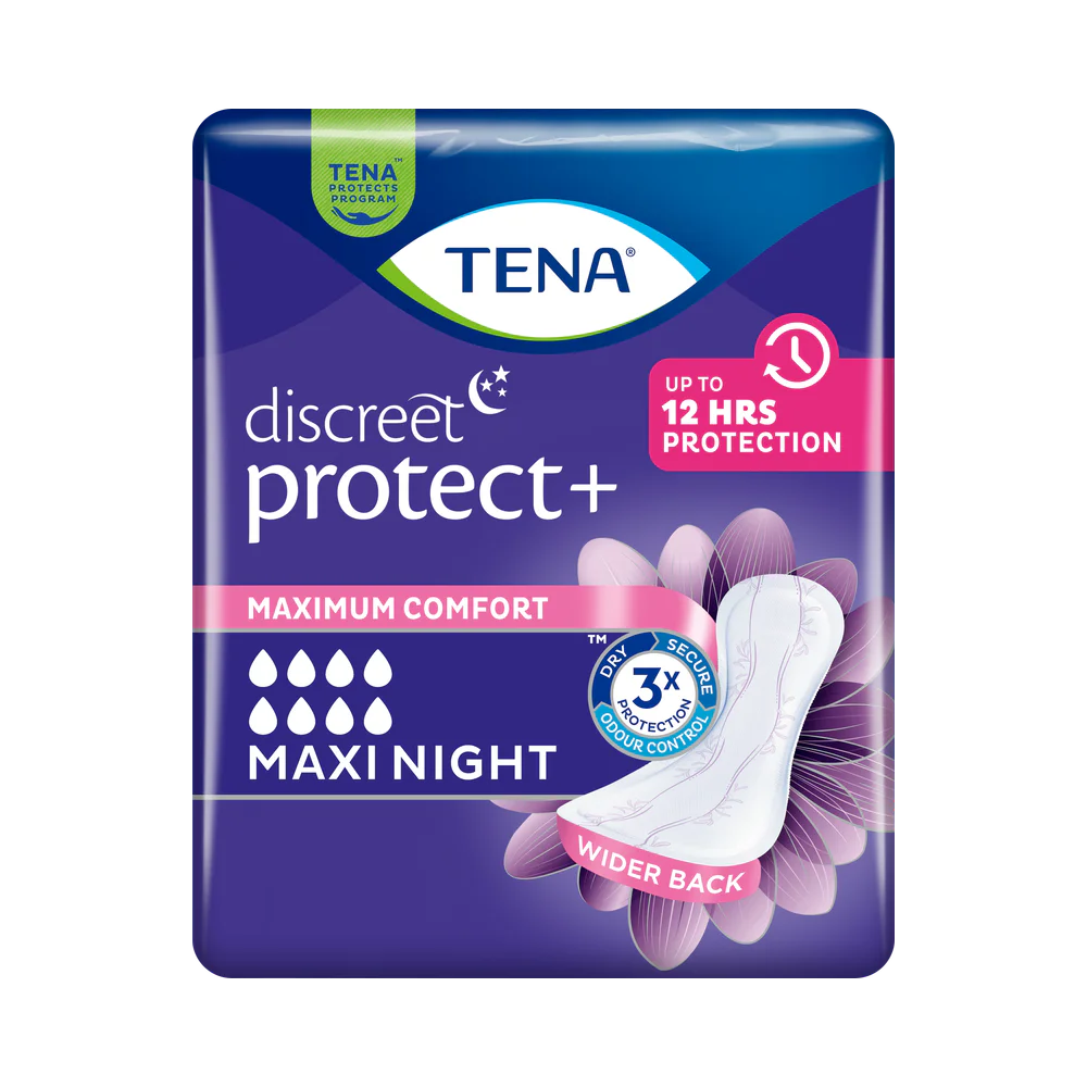 Tena Discreet Maxi Night Nattskydd inkontinensskydd 6 st