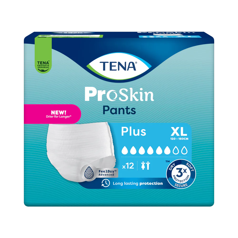 Tena Pants Plus XL engångstrosa 12 st