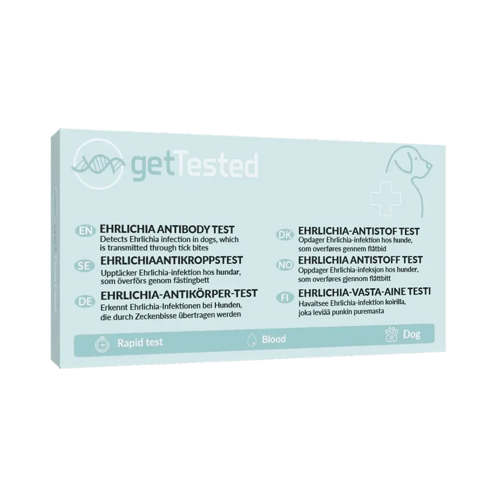 Get Tested Ehrlichia Antikroppstest för Hund testkit 1 st