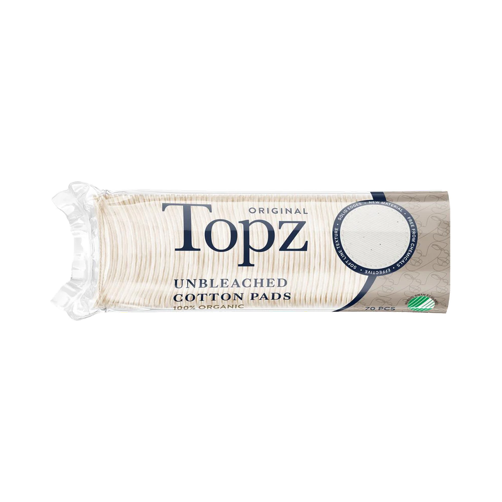 Topz Unbleached make up pads 70 st