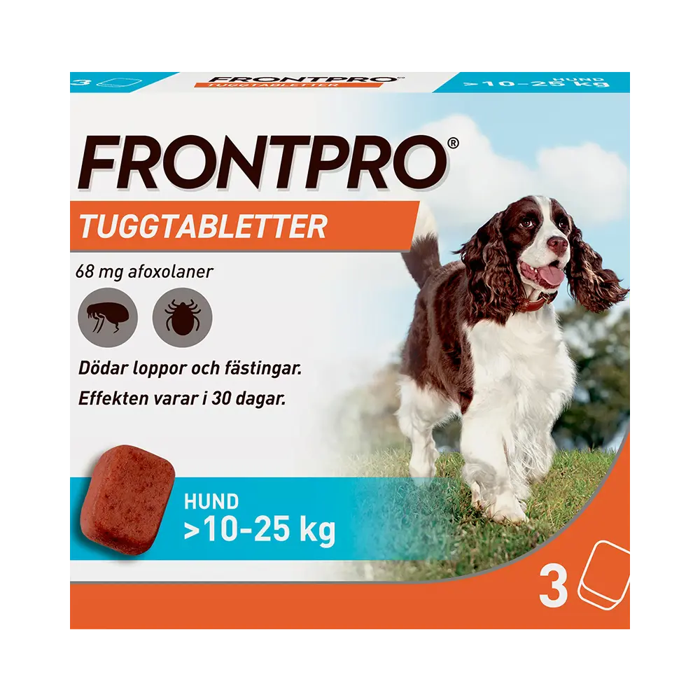 Frontpro för hund >10-25 kg 68 mg tuggtabletter 3 st