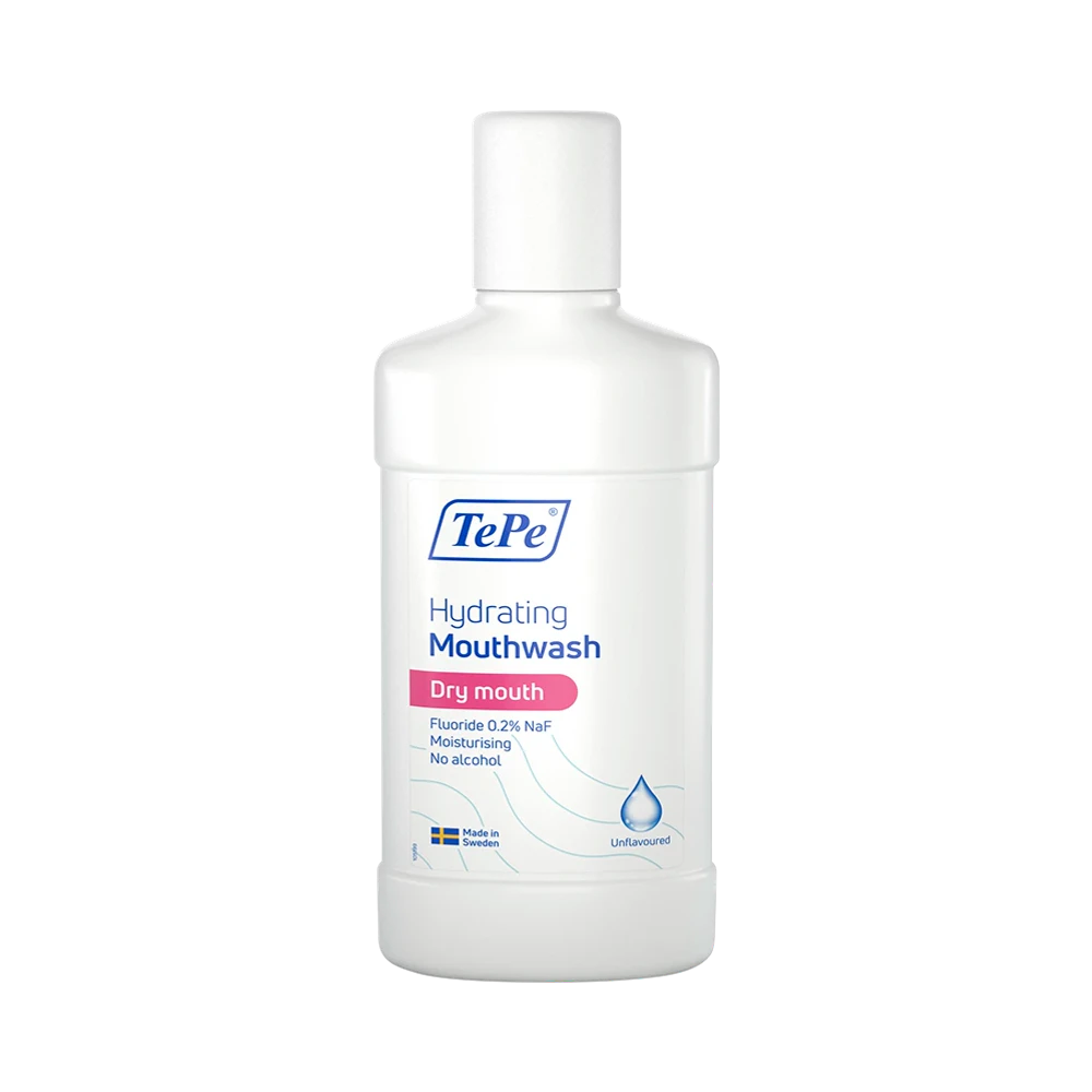 TePe Hydrating Dry Mouth Unflavoured mouth wash 500 ml