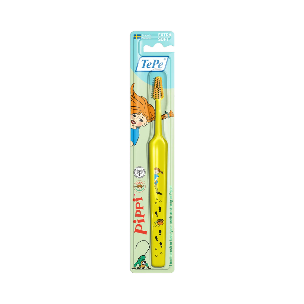 TePe Kids Pippi Extra Soft 3+ år tandborste 1 st