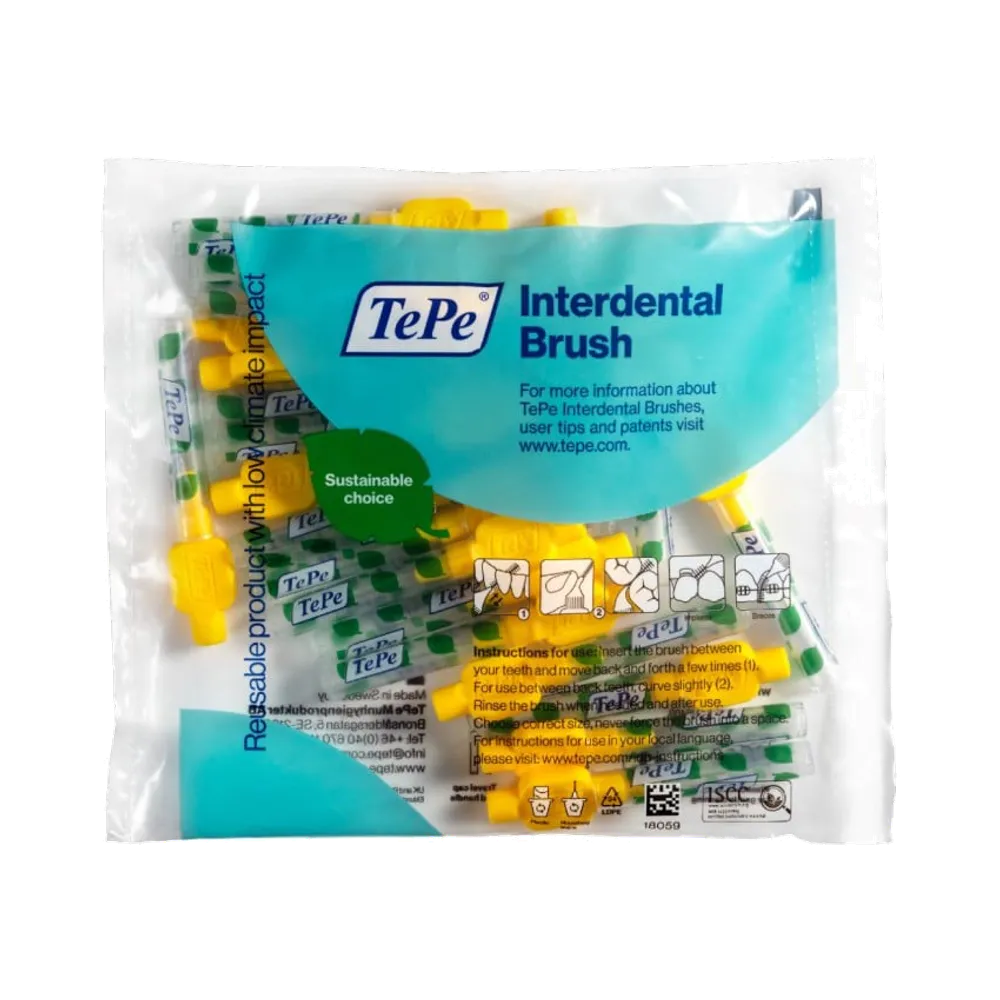 TePe Original 0,7mm Gul mellanrumsborste 20 st