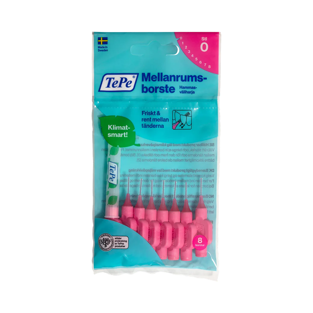 TePe 0,4 – 1,3 mm 0,4 mm mellanrumsborste 8 st