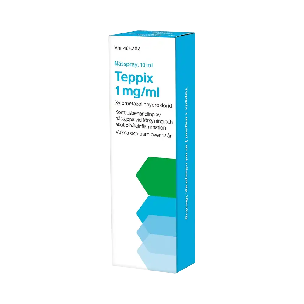 Teppix 1 mg/ml xylometazolinhydroklorid Nässpray 10 ml