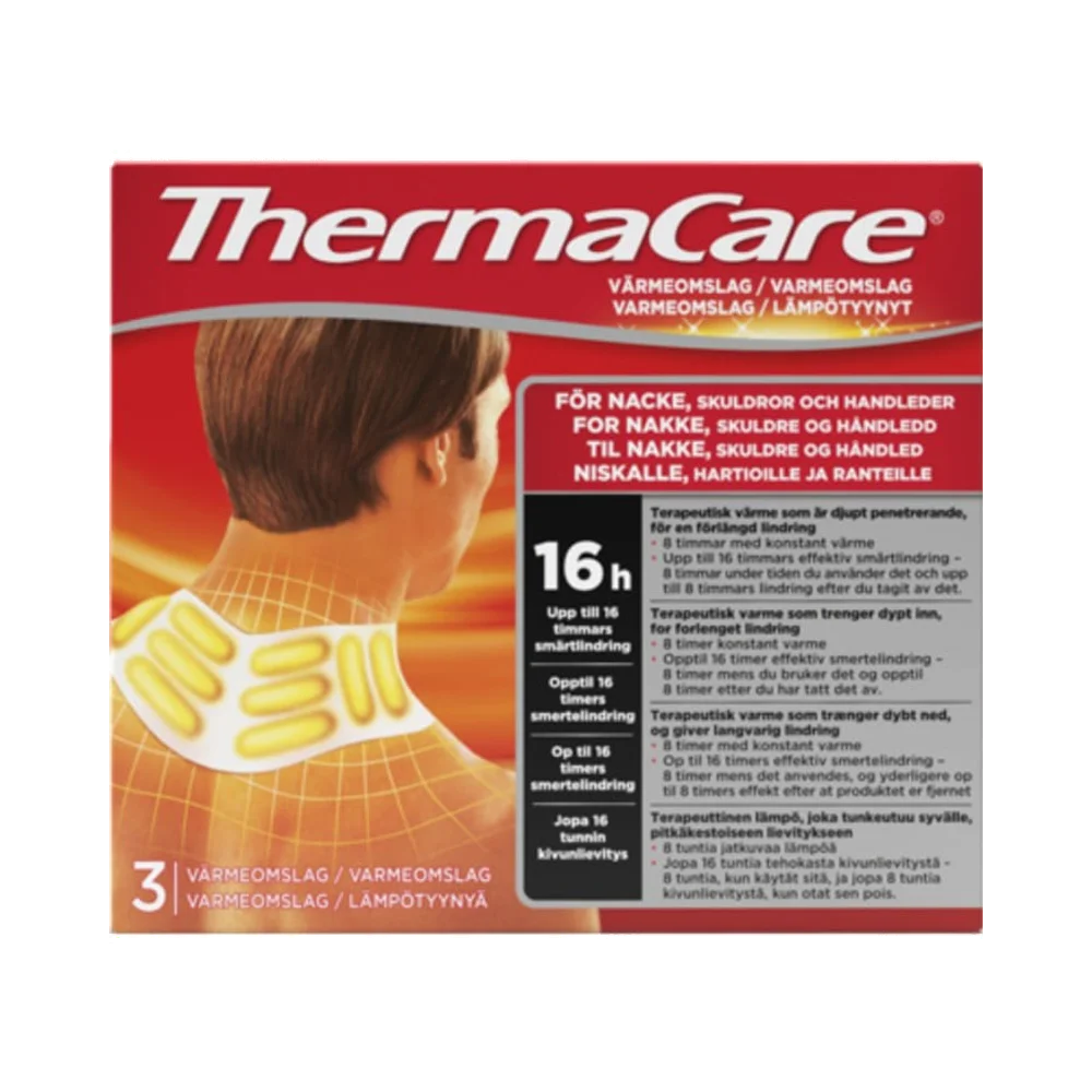 ThermaCare Nacke, skuldra och axel värmeomslag 3 st
