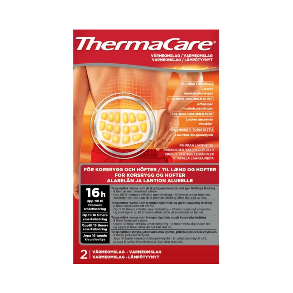 ThermaCare Rygg värmeomslag 2 st