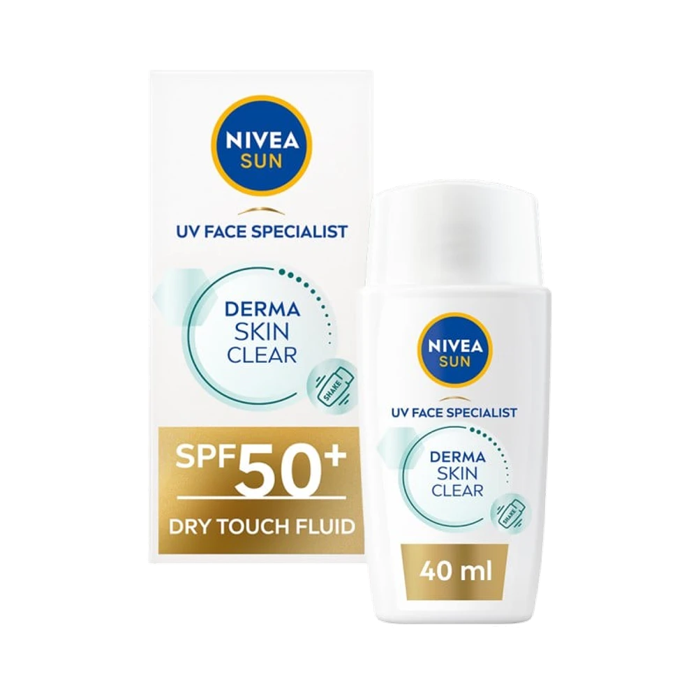 NIVEA SUN ansikte UV Face Specialist Derma Skin Clear SPF 50+ solkräm 40 ml