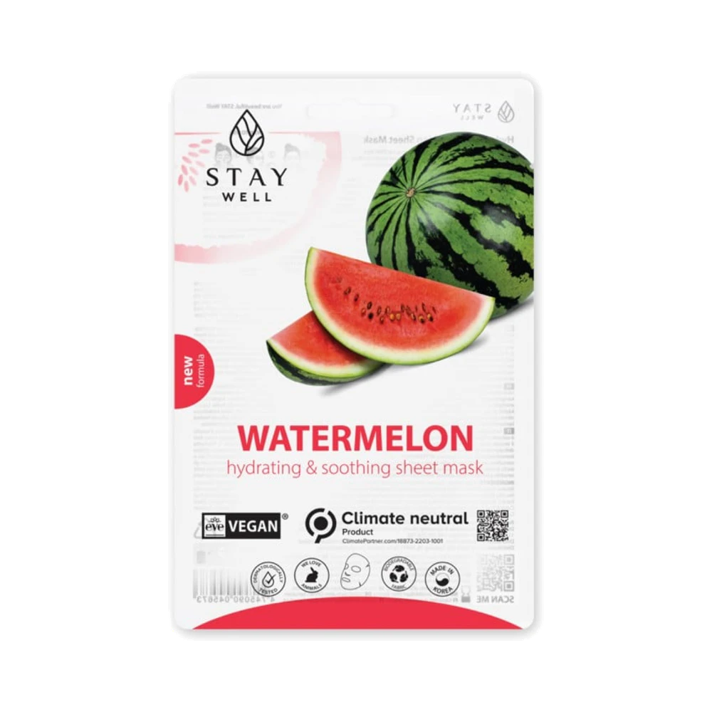 Stay Well Vegan Watermelon sheet mask 20 g