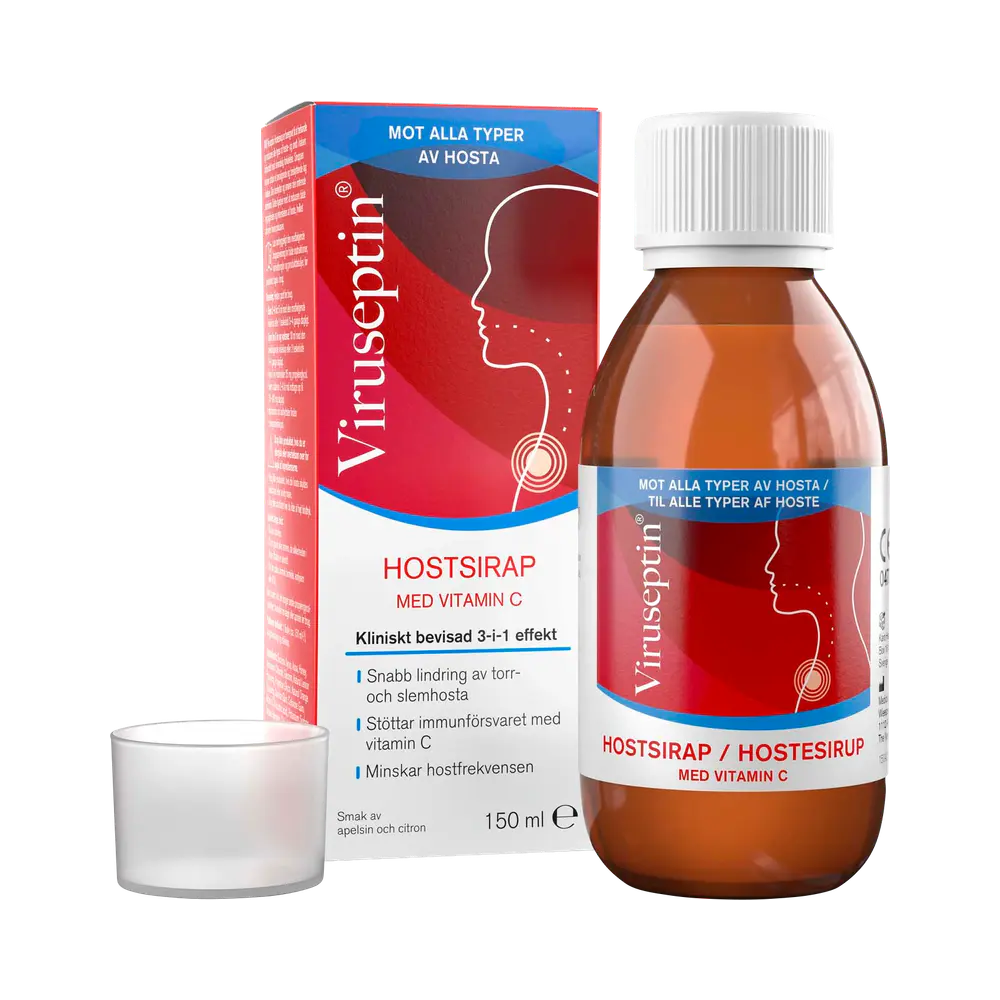 Viruseptin Med Vitamin C hostsirap 150 ml