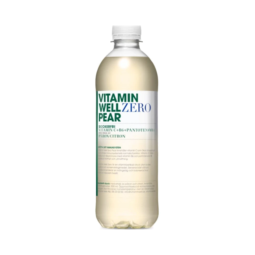Vitamin Well Zero Pear dryck 500 ml