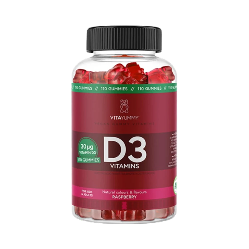 VitaYummy D3 Raspberry tuggtabletter 110 st