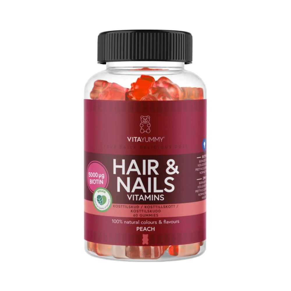 VITAYUMMY Hair & Nails Peach 60 GUMMIES