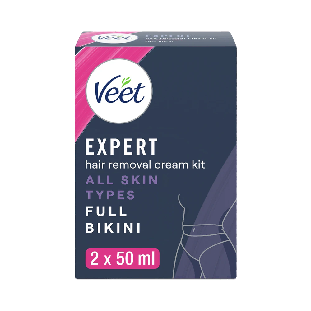Veet Expert Full Bikini hårborttagningskit 2 x 50 ml