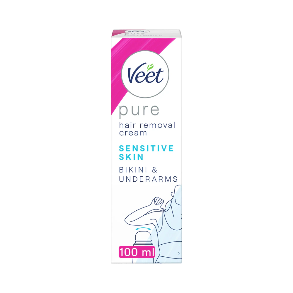 Veet Pure Bikini & Armhåla Känslig Hud hårborttagningskräm 100 ml