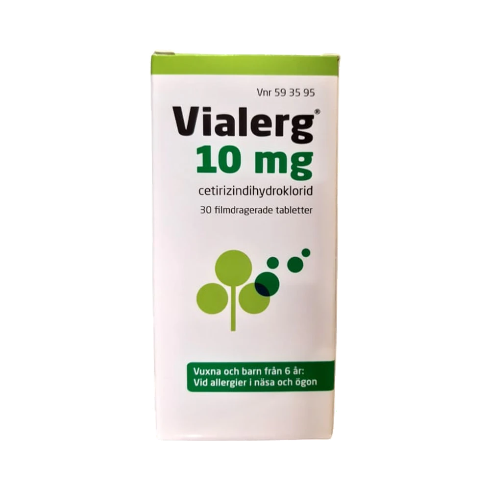 Vialerg Cetrizin 10 mg 30 tabletter