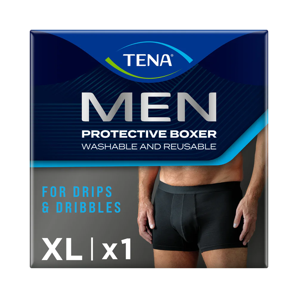 TENA Men Washable Protective Boxer svart XL boxershorts 1 st