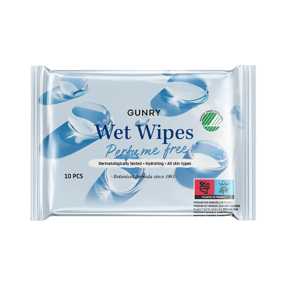 Gunry Wet Wipes Perfume Free Svanen våtservetter 10 st