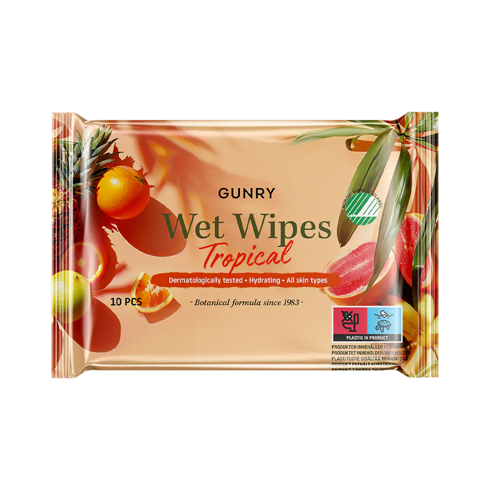 Gunry Wet Wipes Tropical Svanen våtservetter 10 st