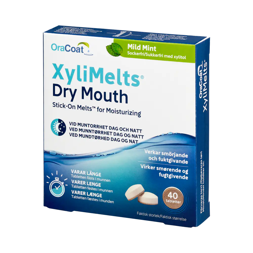 XyliMelts Mild Mint munfukttabletter 40 st
