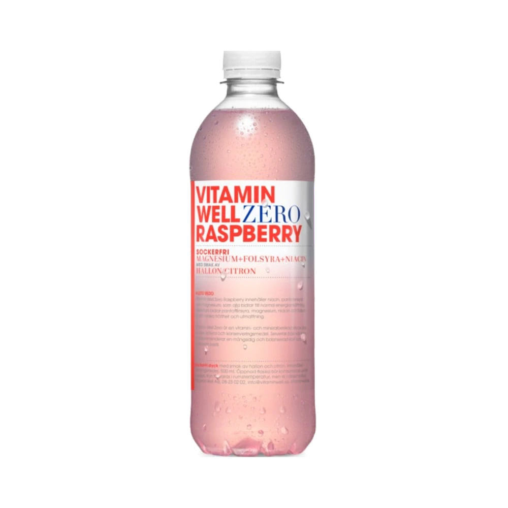 Vitamin Well Zero Raspberry dryck 500 ml