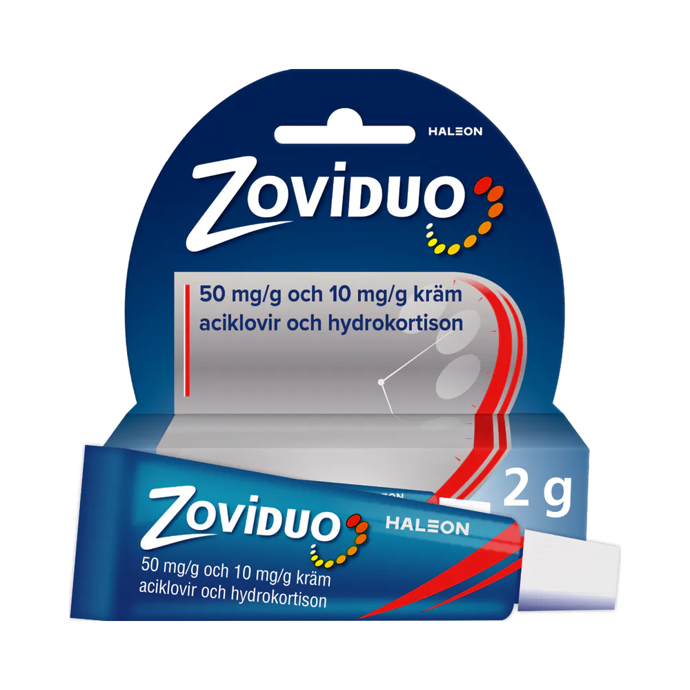 ZOVIDUO 50 mg/g +10 mg/g Kräm 2 g tub