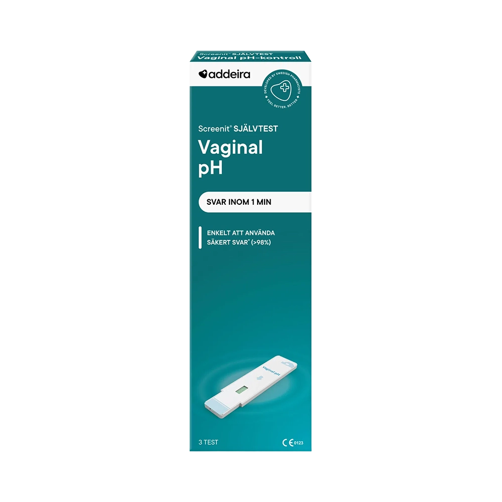 addeira Vaginal pH Screen Självtest 3 test