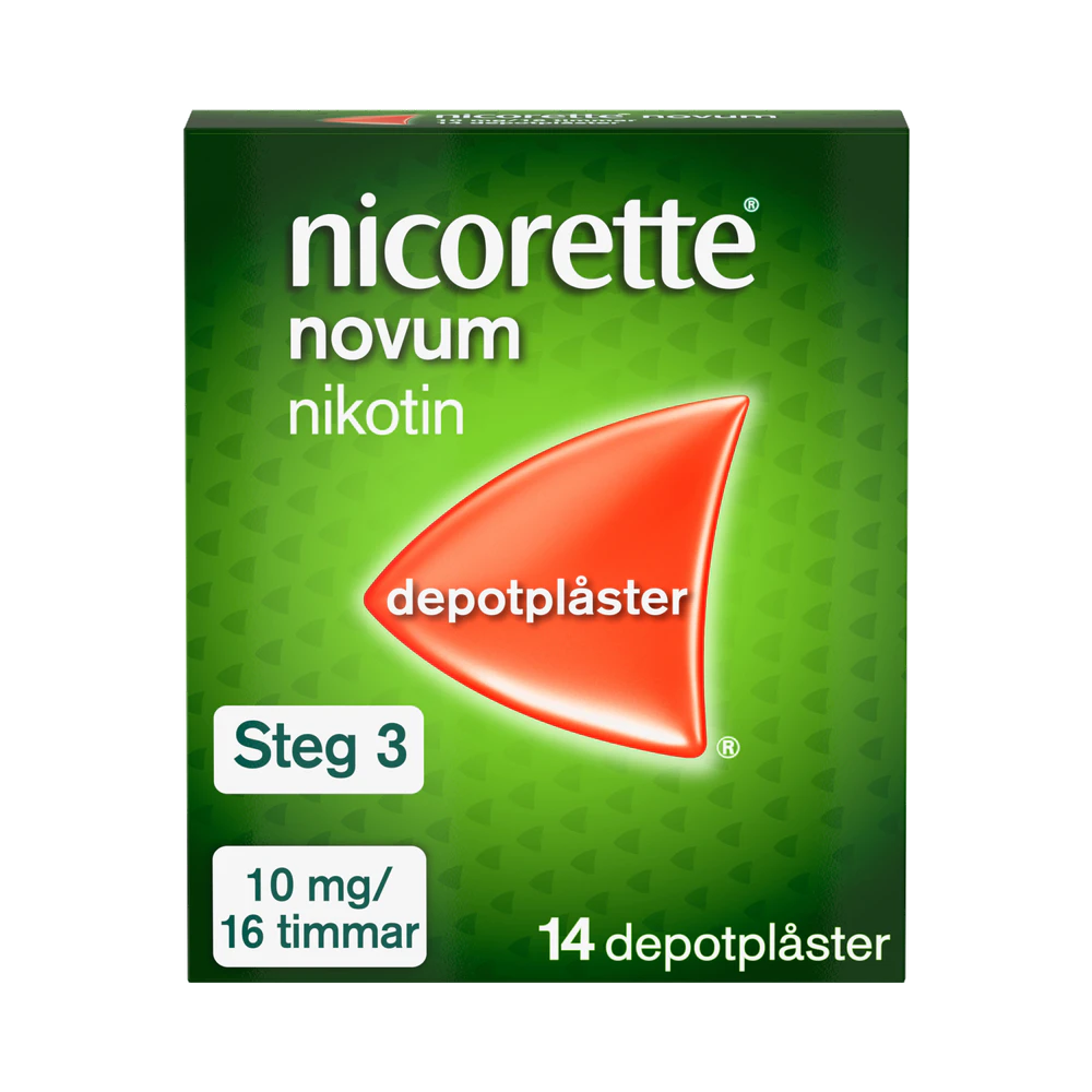 Nicorette Novum 10 mg/16 timmar depotplåster 14 st