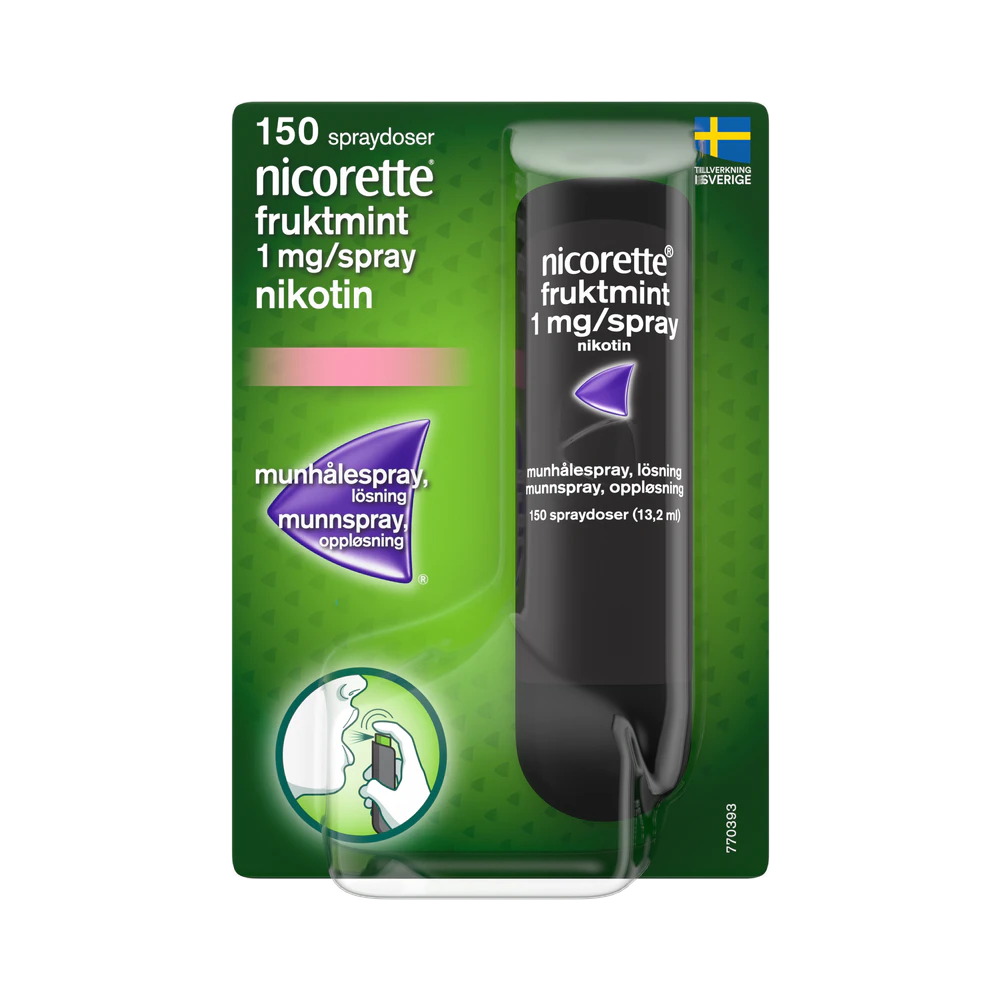 Nicorette Fruktmint 1 mg/spray munhålespray 150 doser