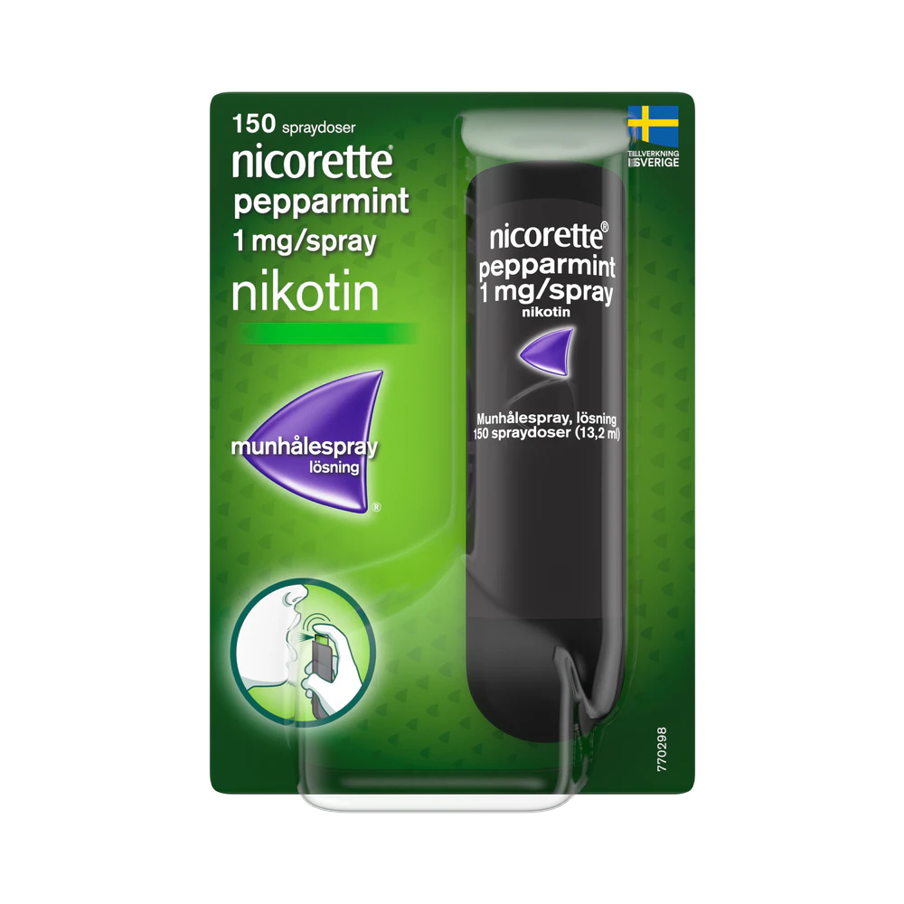 Nicorette Pepparmint 1 mg/spray munhålespray 150 doser