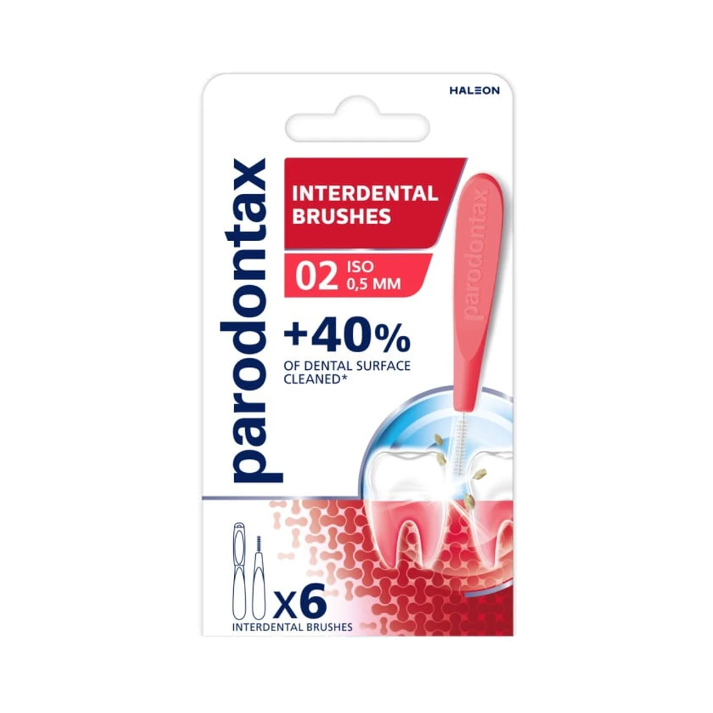 Parodontax 0,5 mm mellanrumsborste 6 st
