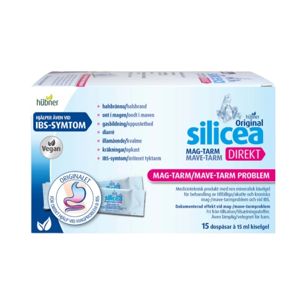 Silicea Mag-Tarm Direkt kiselgel 15 x 15 ml