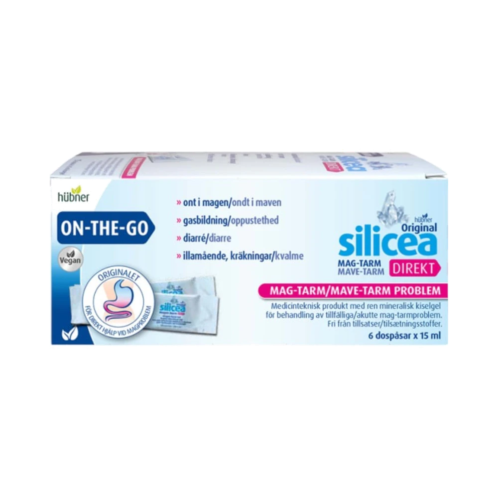 Silicea Mag-Tarm Direkt On-The-Go kiselgel 6 dospåsar x 15 ml