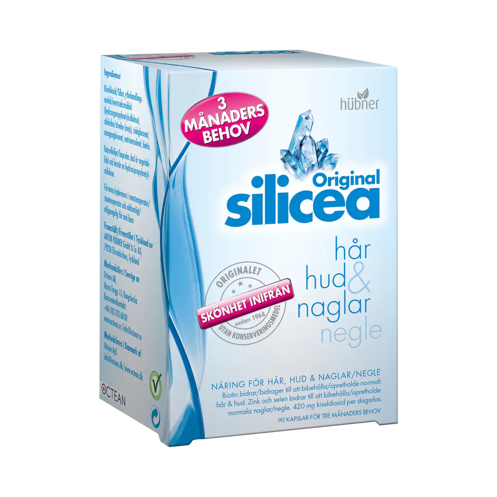 Silicea original hår hud & naglar 90 kapslar