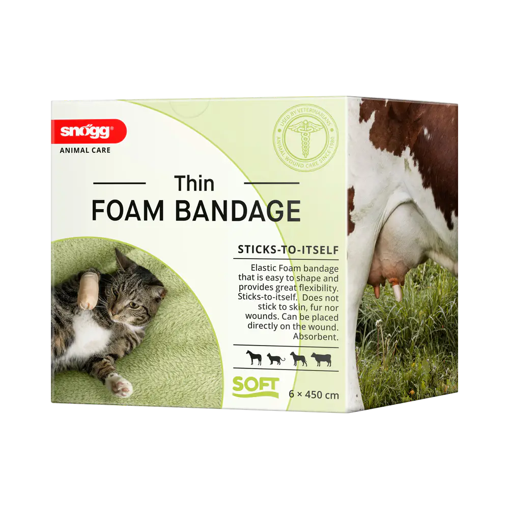 Snögg Animal Care Thin skumförband 6 cm x 450 cm